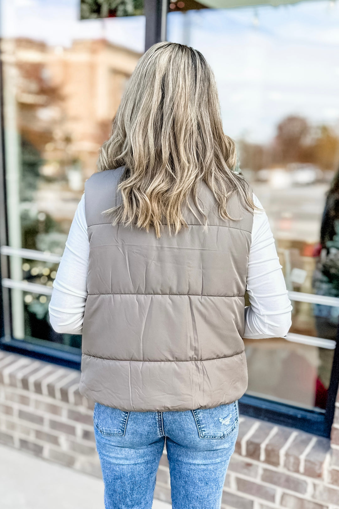 MOCHA PUFFER VEST