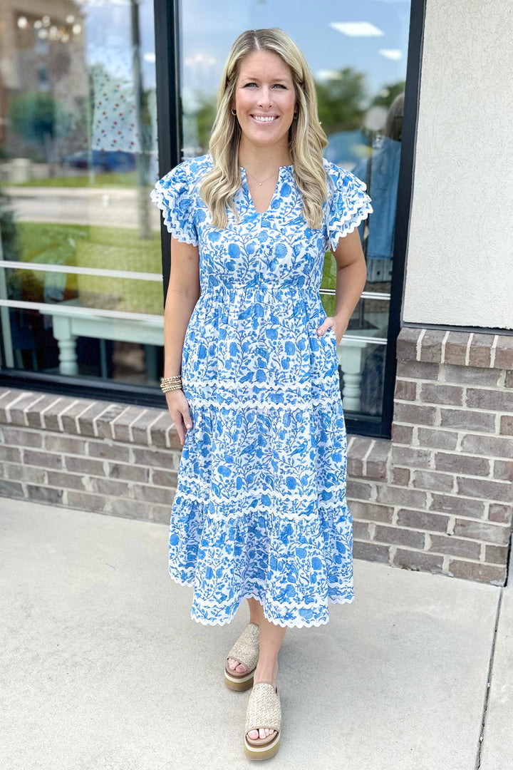 SUMMER DRESS IN FRENCH BLUE
