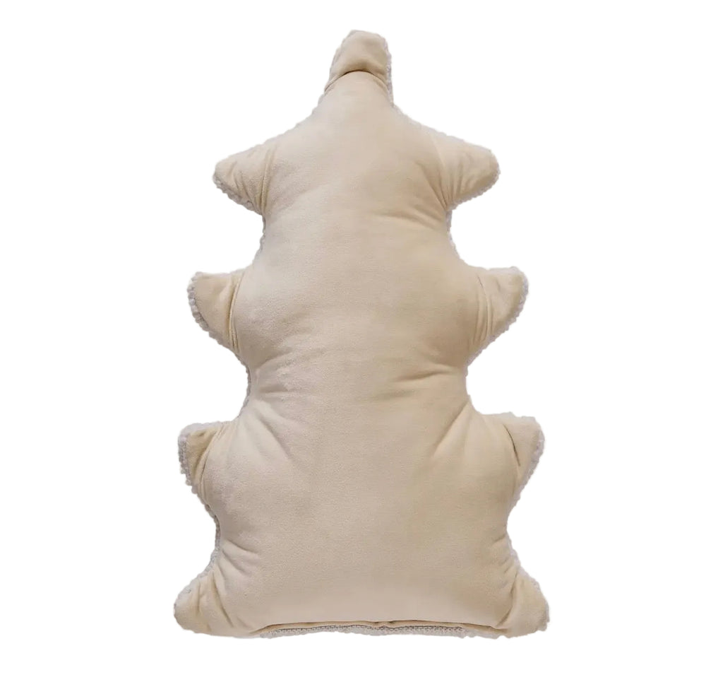 PAGODA SHAPED THROW PILLOW
VELVET BACKING