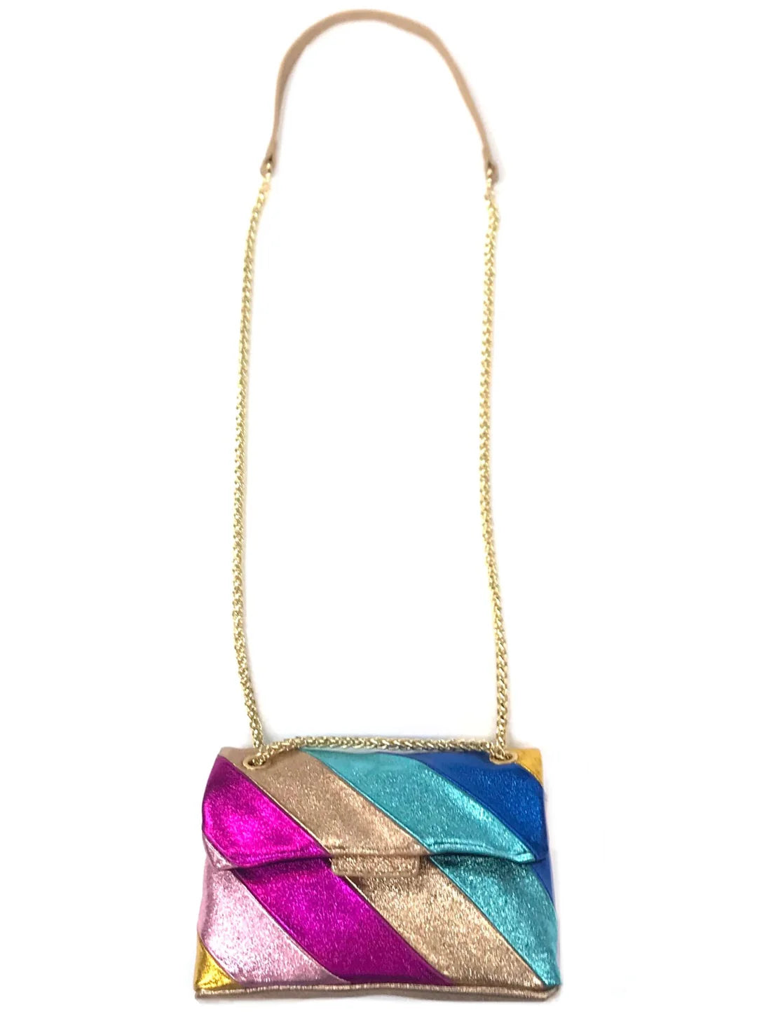 Buy 17MM Rainbow High Quality Purse Chain Metal Shoulder Handbag Online in  India - Etsy