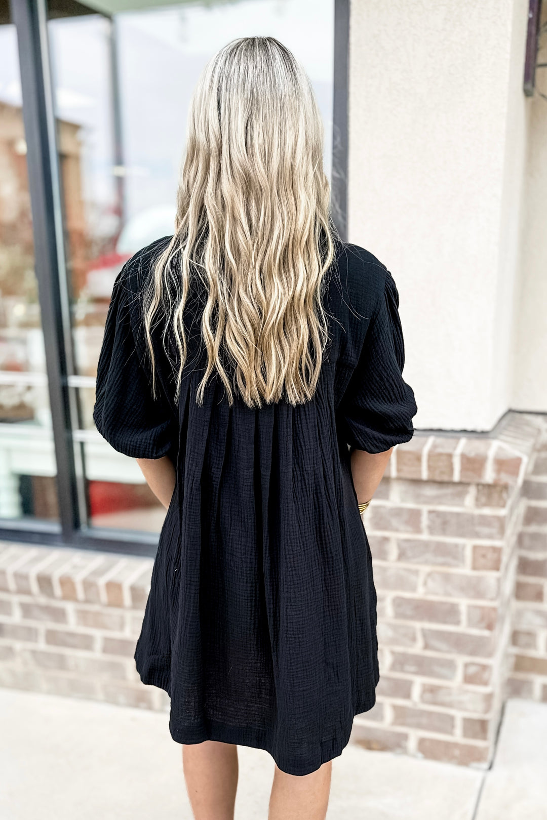 Michelle linen shirt dress - black – Styling You The Label