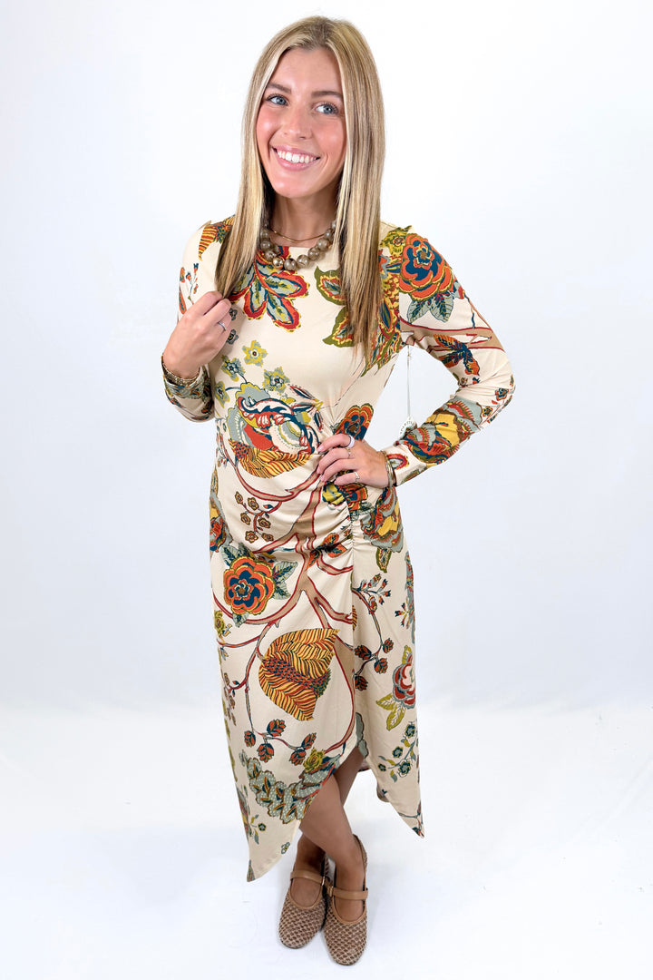 TABBY TREE OF LIFE JAMIE MIDI DRESS