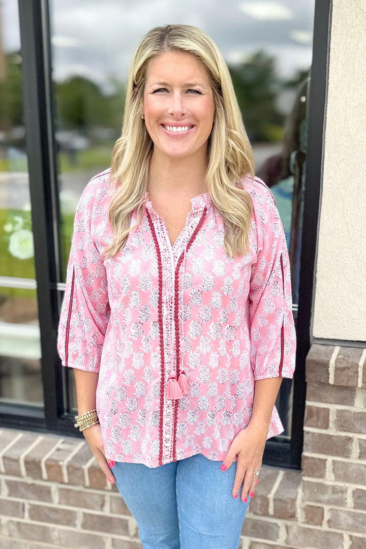 PINK MEADOW HAYMAN BLOUSE