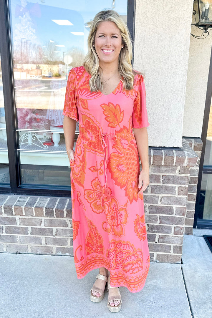 SPARTINA: BLAKELYNN MIDI DRESS | RICHMOND HILL JACOBEAN