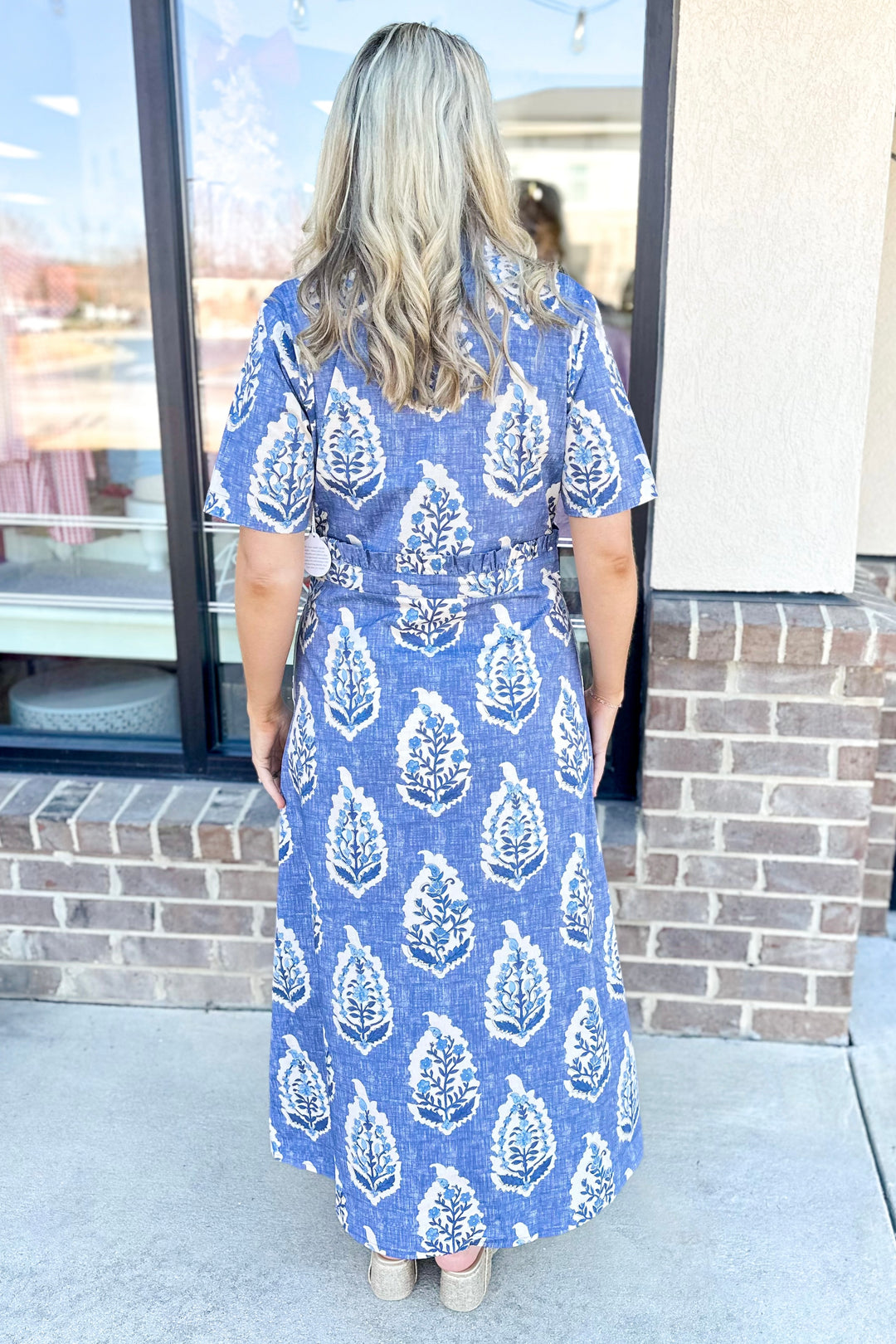 SPARTINA: RIVER MIDI DRESS | OGEECHEE FLORAL MOTIF