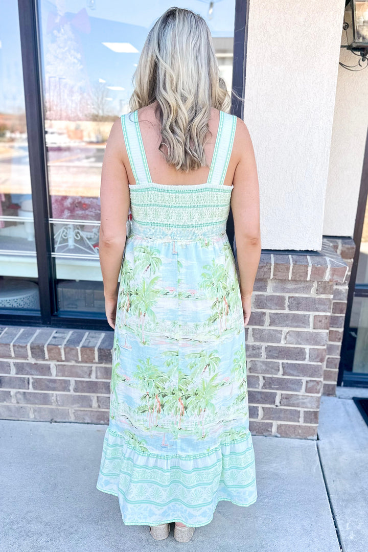 SPARTINA: DABNEY MIDI DRESS | COASTAL DREAMS STRIPE