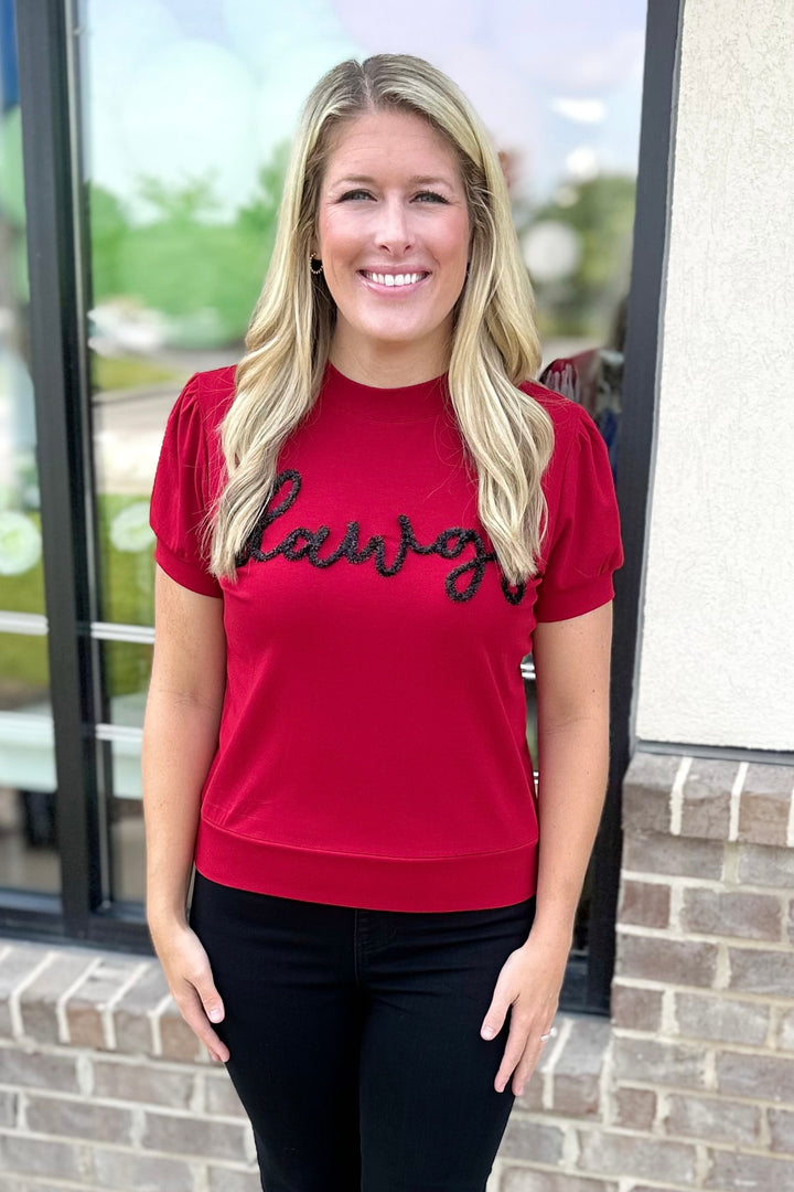 GEORGIA GLITTER SCRIPT SHIRT