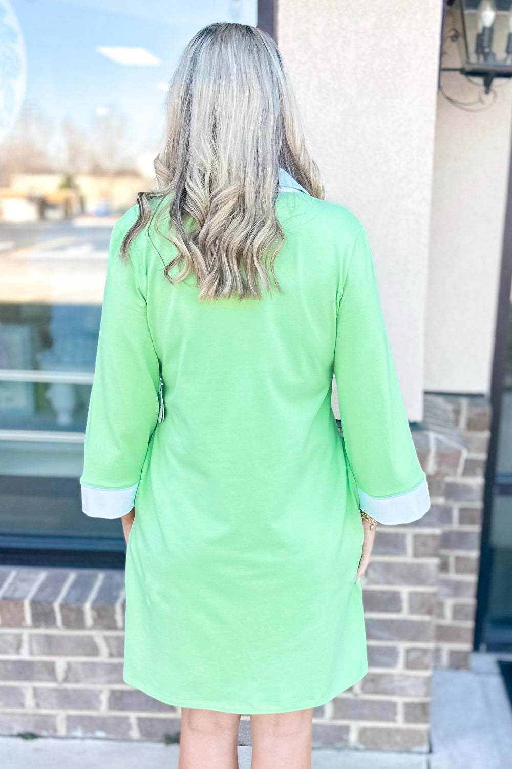 SPARTINA: TAYLOR JERSEY DRESS | PISTACHIO GREEN XL SPARTINA: TAYLOR JERSEY DRESS | PISTACHIO GREEN XL