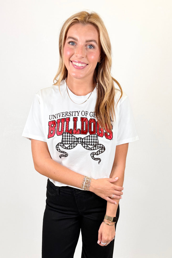 GEORGIA GINGHAM BOW SHIRT