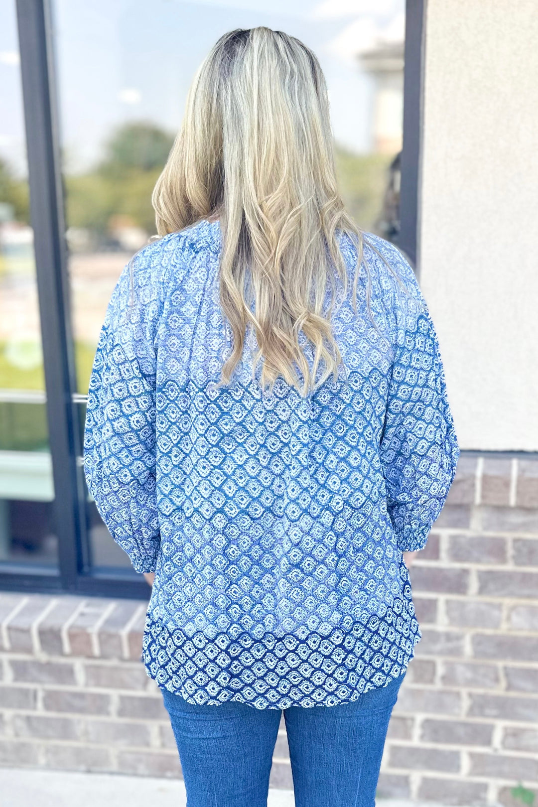 BLUE TURKISH DELIGHT BLOUSE