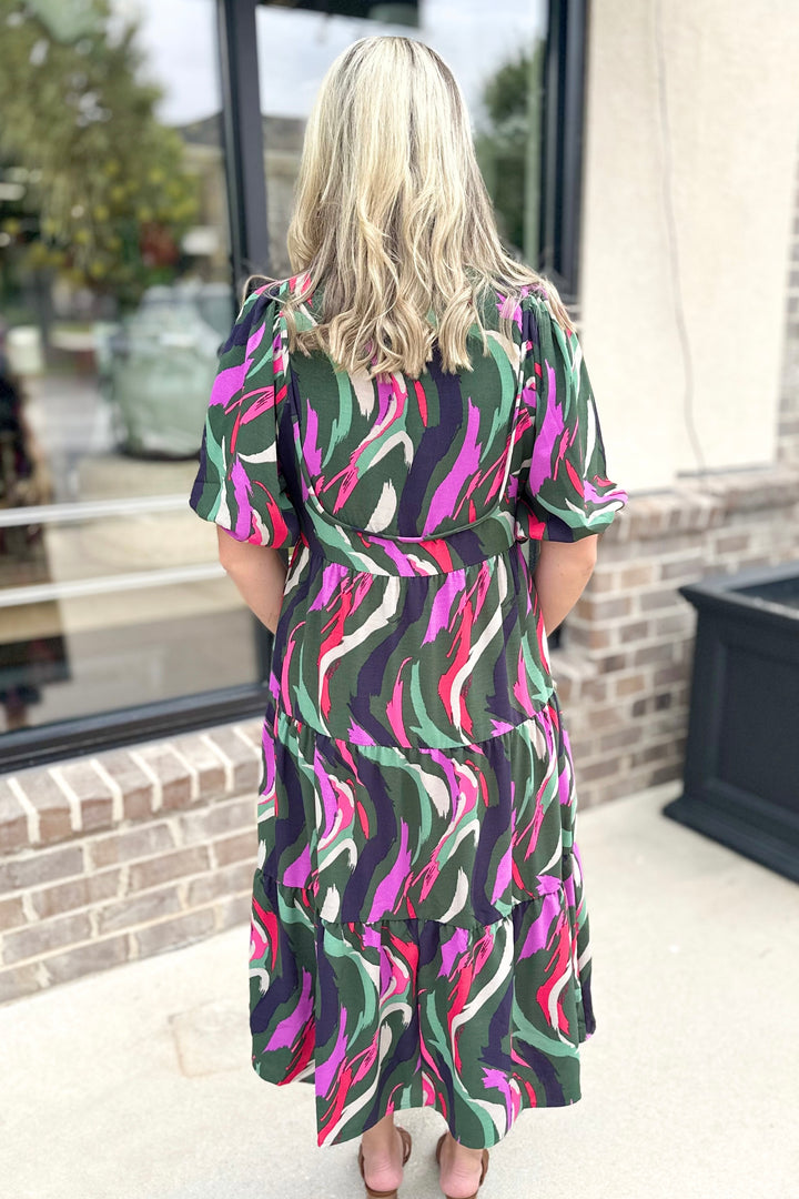 OLIVE GO WITH THE FLOW VIVEY DRESS