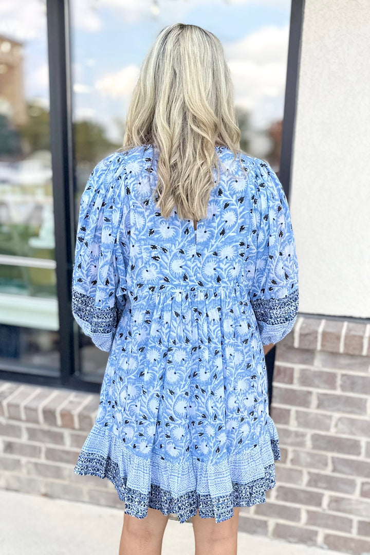 BLUE ORCHID MILAN SHIFT DRESS