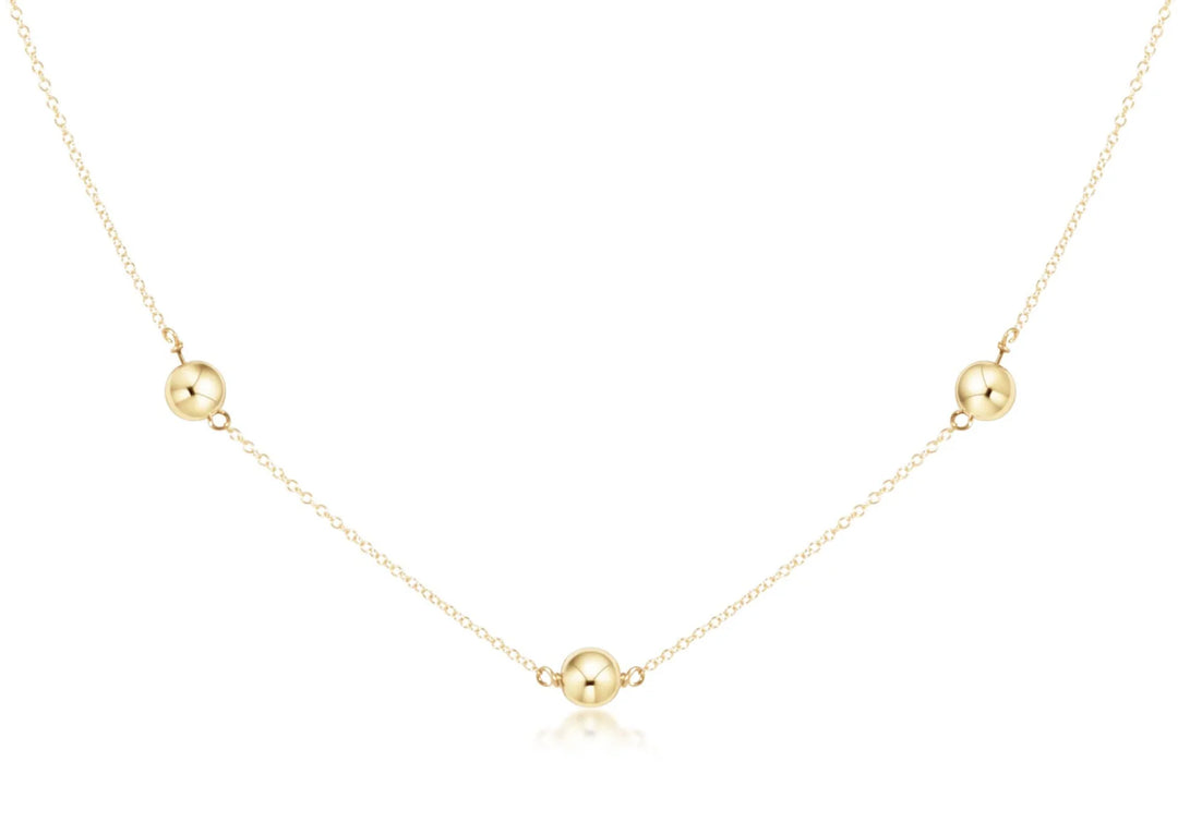 14kt gold-filled  necklace chain and 6mm 14kt gold-filled beads