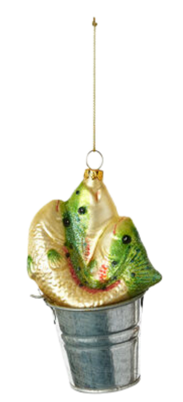 BASS FISHING ORNAMENT