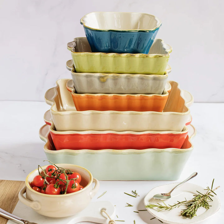 ORANGE ITALIAN BAKERS RECTANGULAR BAKER