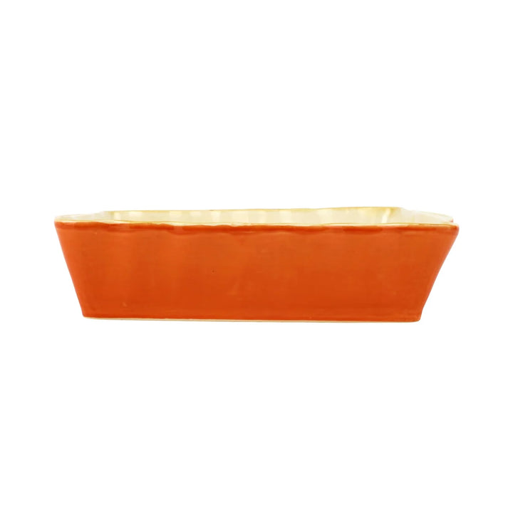 ORANGE ITALIAN BAKERS RECTANGULAR BAKER