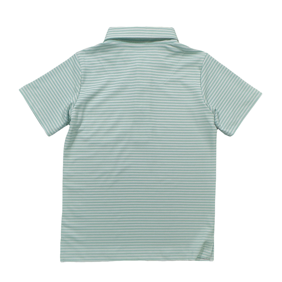 OCEAN WAVE STRIPE INSHORE PERFORMANCE POLO