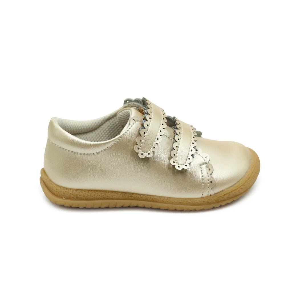 GOLD MARISA SCALLOPED SNEAKER