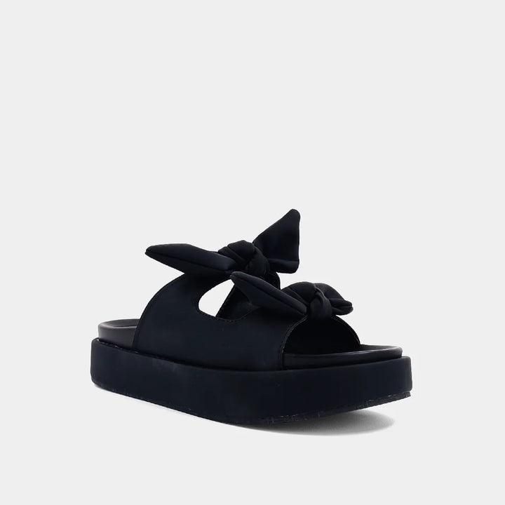 KIKI BLACK PLATFORM SANDAL