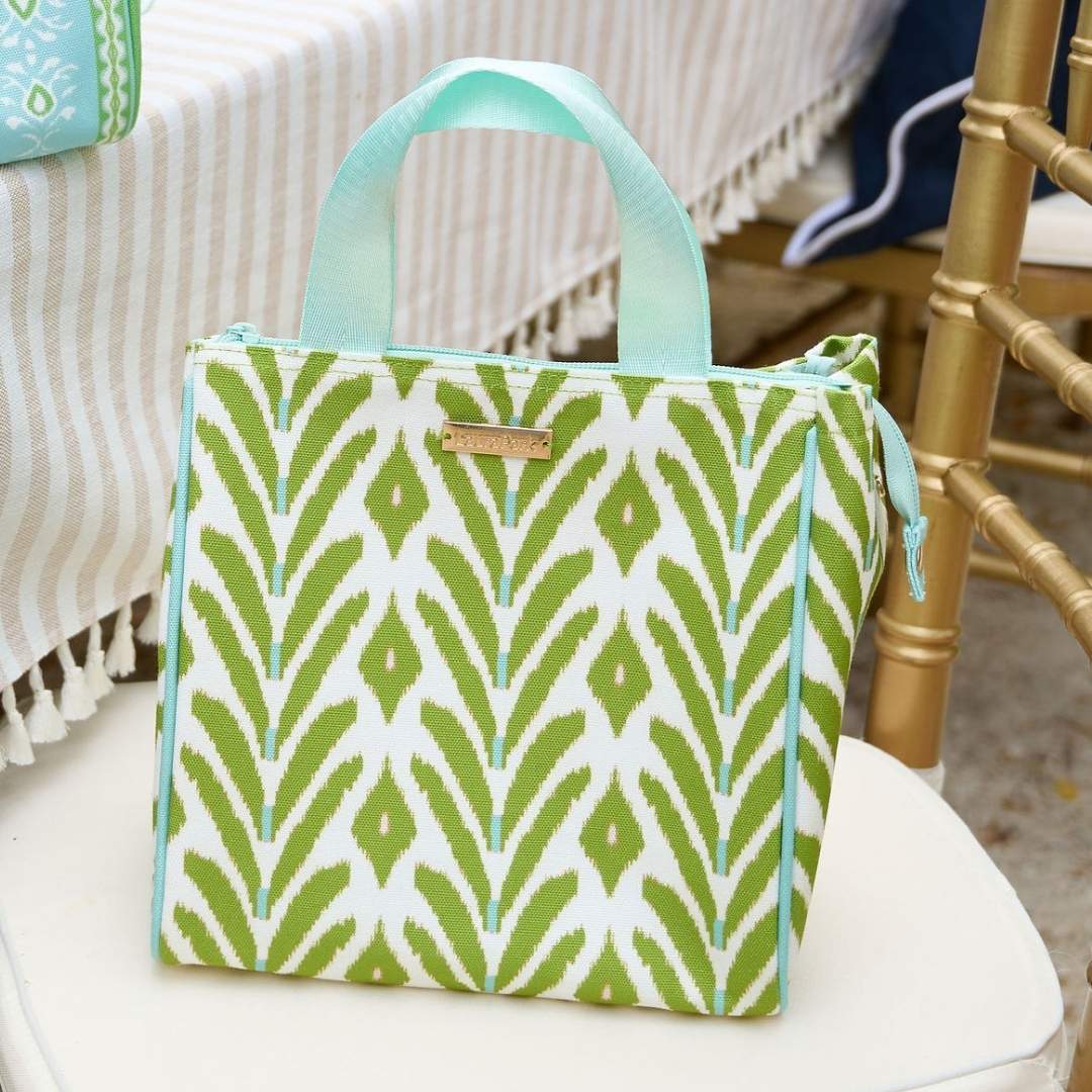 PETITE FROND GREEN LUNCH BAG