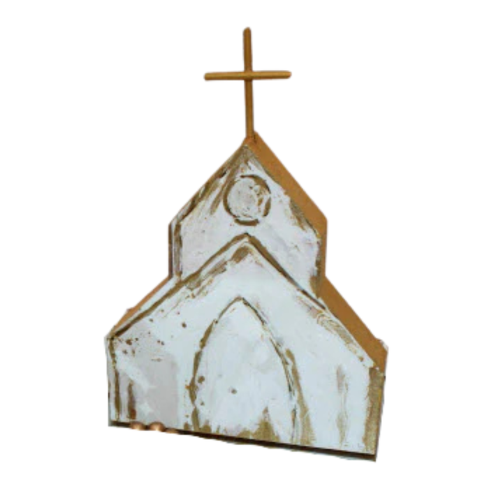 WOOD CHURCH TABLE TOP CUTOUT