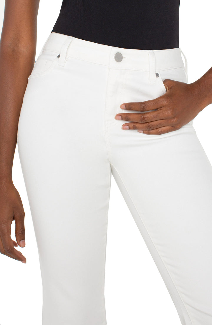 LIVERPOOL: HANNAH CROP FLARE | WHITE