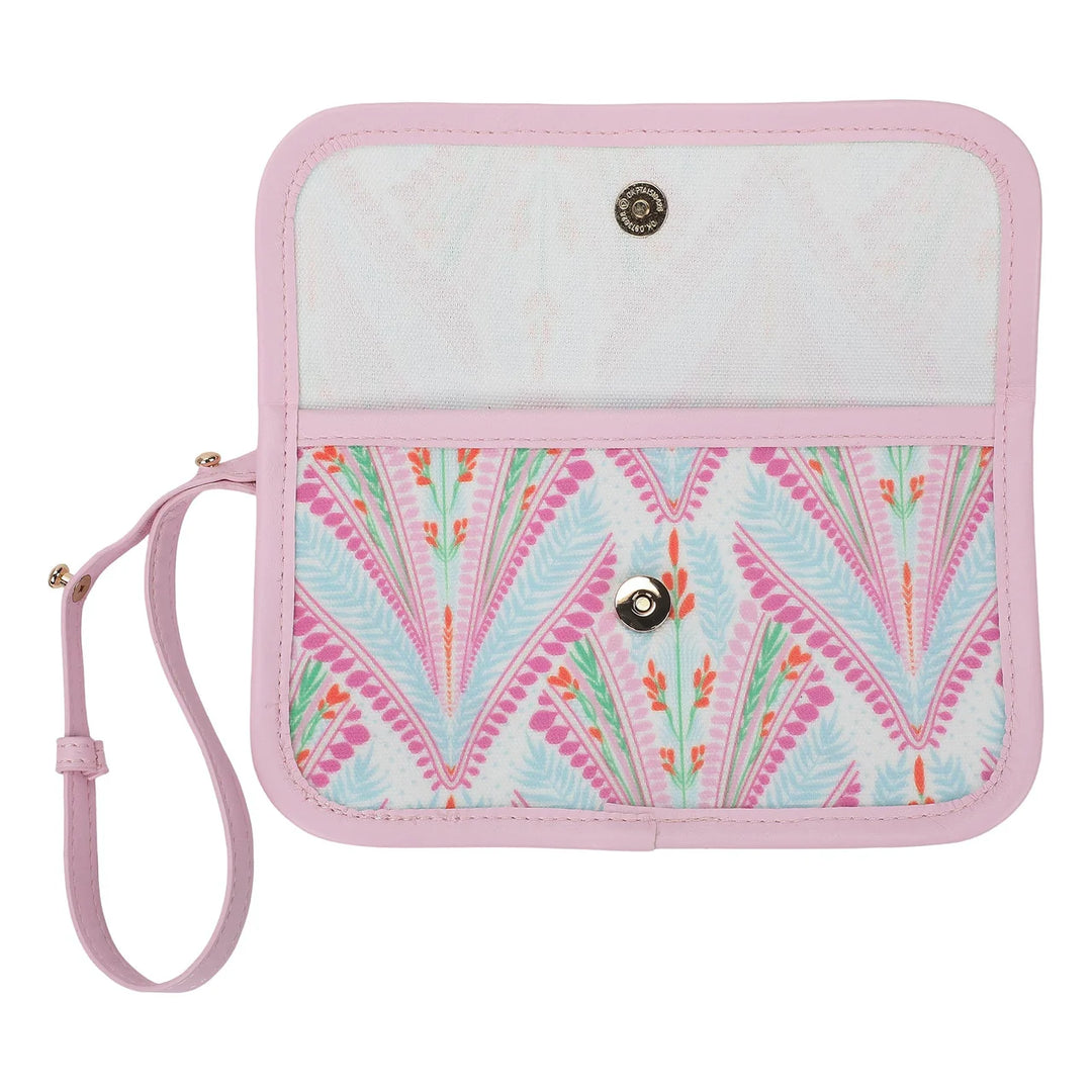 PETALS & PLUMES OVERSIZED TOTE BAG WITH WALLET