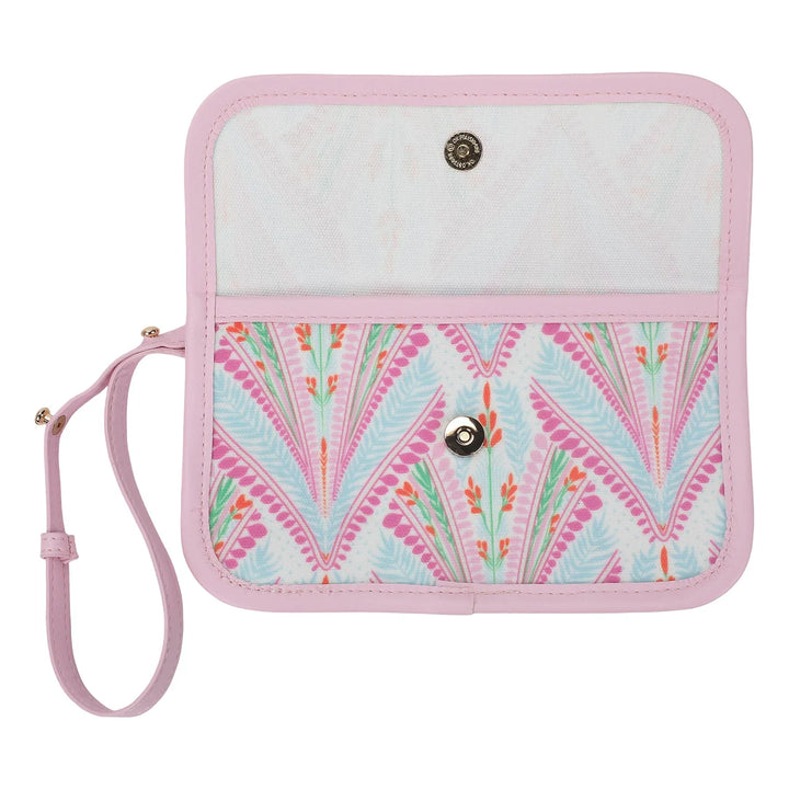 PETALS & PLUMES OVERSIZED TOTE BAG WITH WALLET