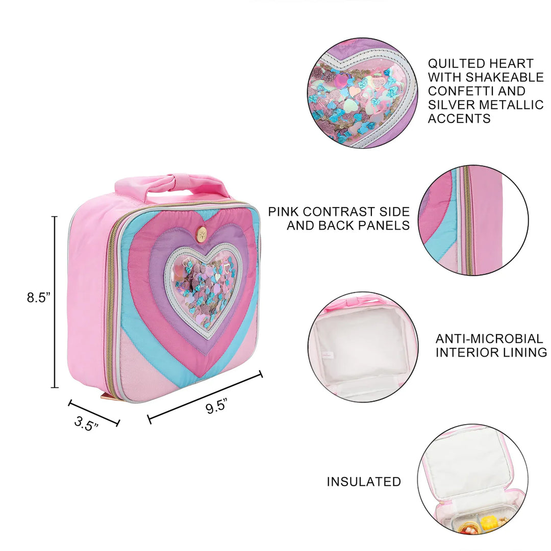 TAYLOR QUILTED HEARTS CONFETTI LUNCH BOX