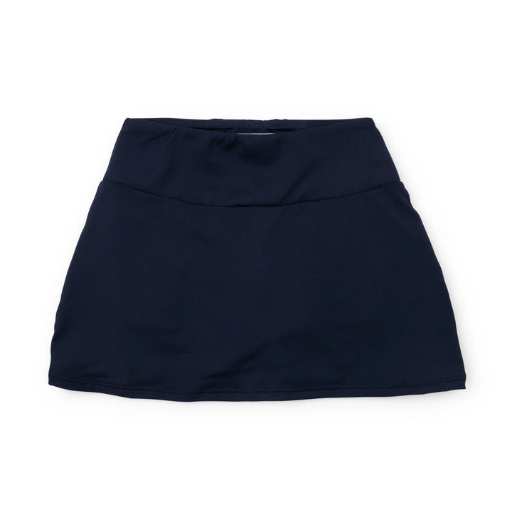 Navy blue skirt on a white background