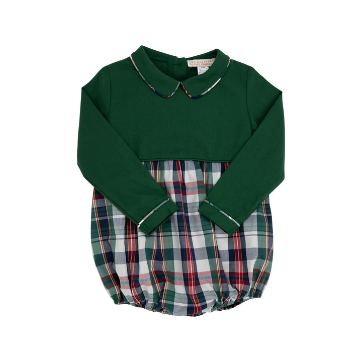 GRIER GREEN & FIELD PARK PLAID FLANNEL BRADFORD BUBBLE