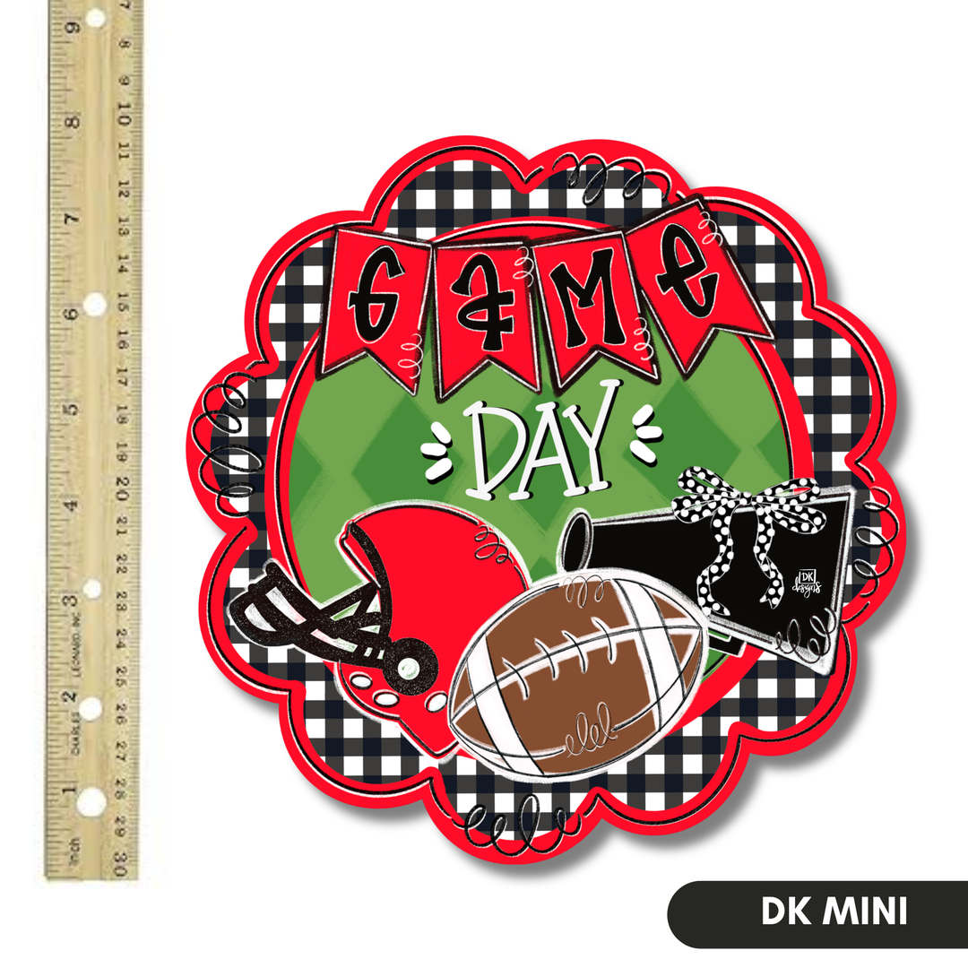 RED & BLACK GAME DAY SCALLOP MINI