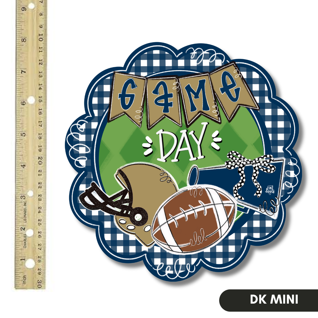 NAVY & GOLD GAME DAY SCALLOP MINI