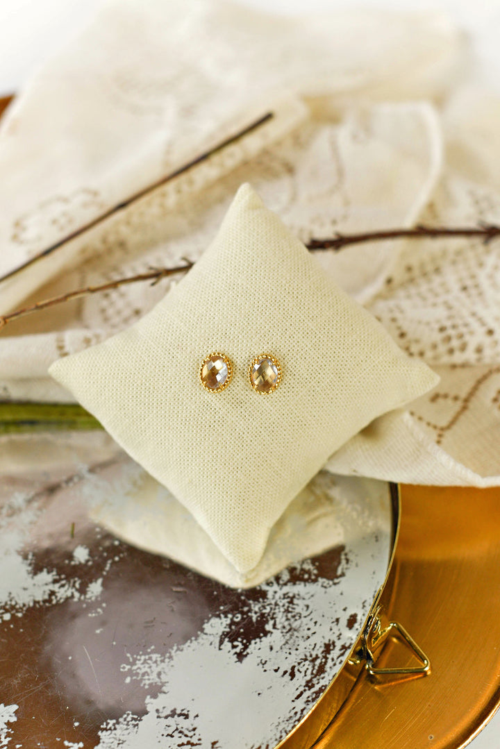 MALLORY STUD EARRINGS CZ