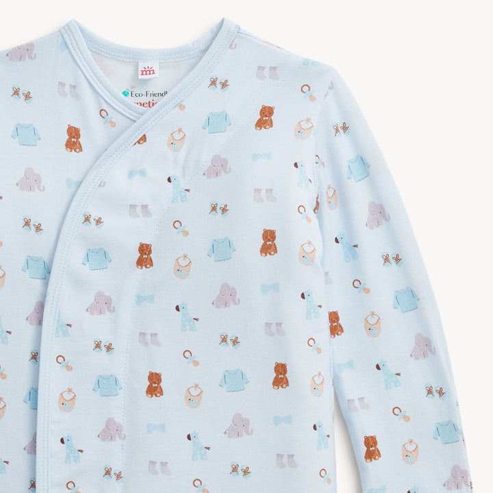 NURSERY NOSTALGIA BLUE MODAL GOWN & HAT SET
