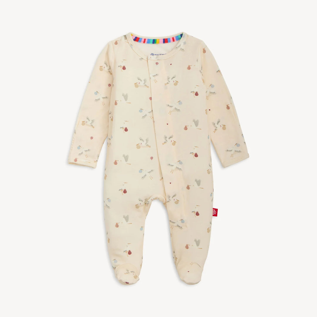 Special Delivery Magnetic Footie by Magnetic Me - Baby Sleeper with Magnetic Closures - Walker Boutique