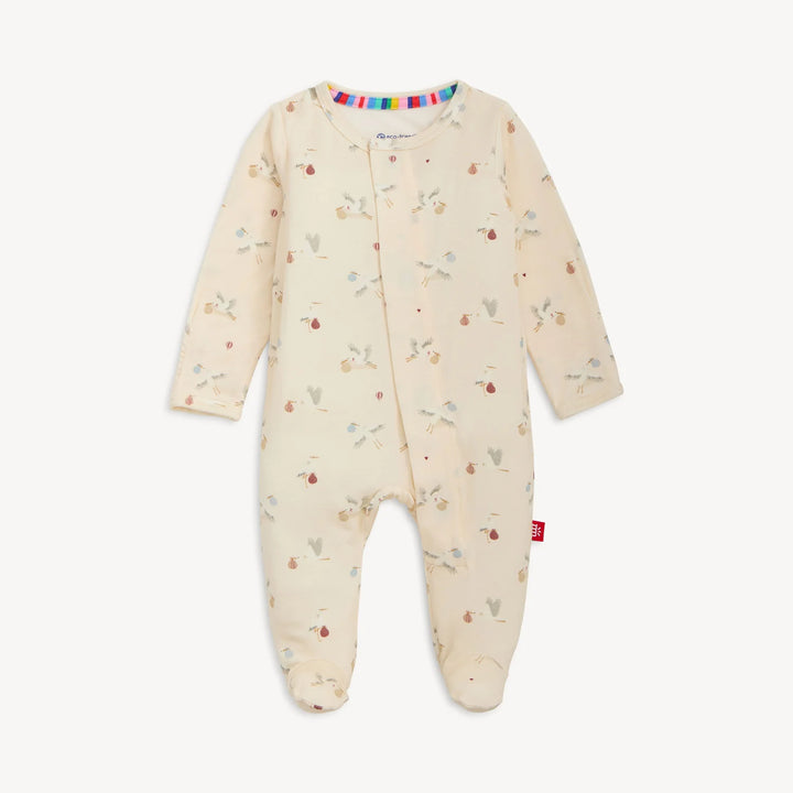 Special Delivery Magnetic Footie by Magnetic Me - Baby Sleeper with Magnetic Closures - Walker Boutique