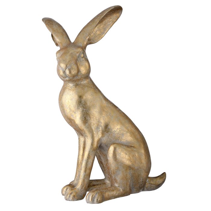 TALL CHAMPAGNE GOLD BUNNY DECOR
