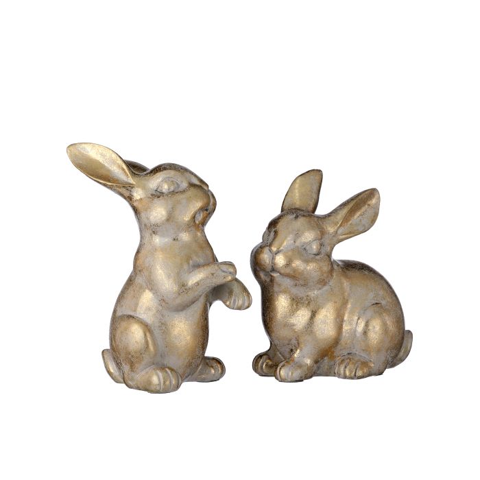 SMALL CHAMPAGNE GOLD BUNNY DECOR