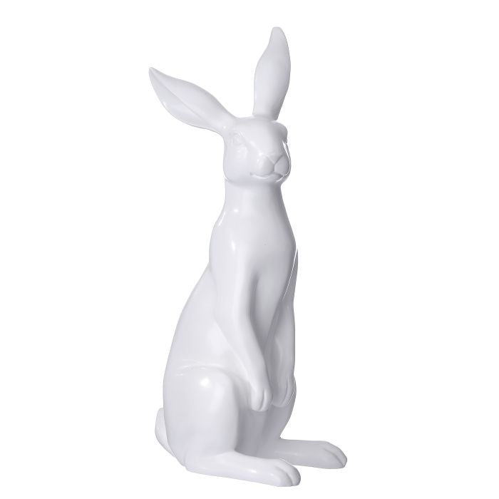 STANDING WHITE TALL BUNNY DECOR