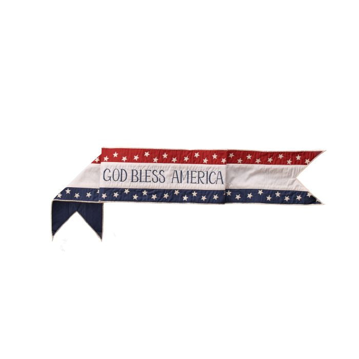 PATRIOTIC GOD BLESS AMERICA BANNER