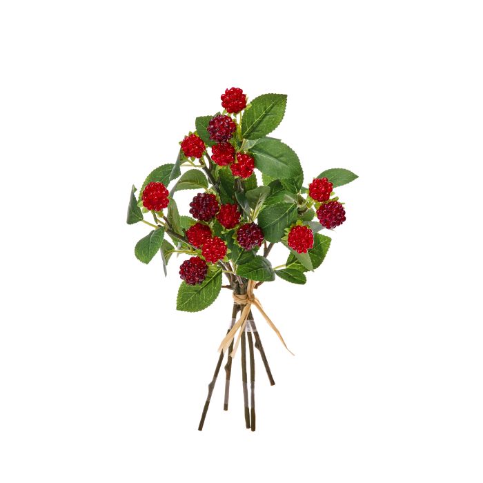 FAUX PLANT WILD RASPBERRY BUNDLE, 11"