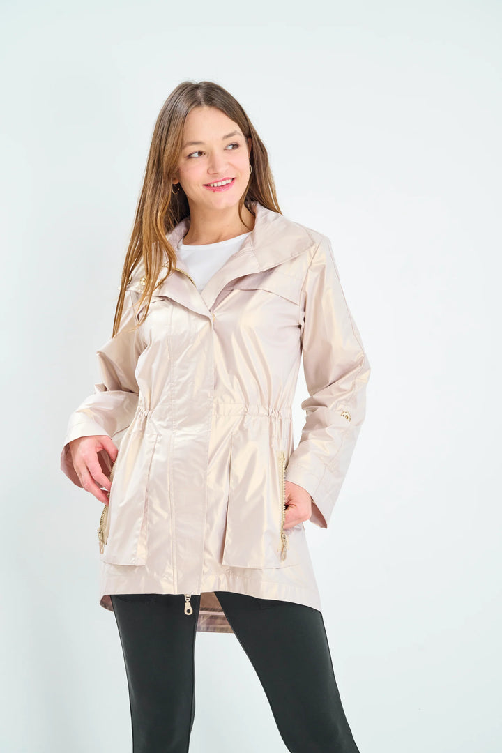 ANORAK: CHAMPAGNE RAIN COAT