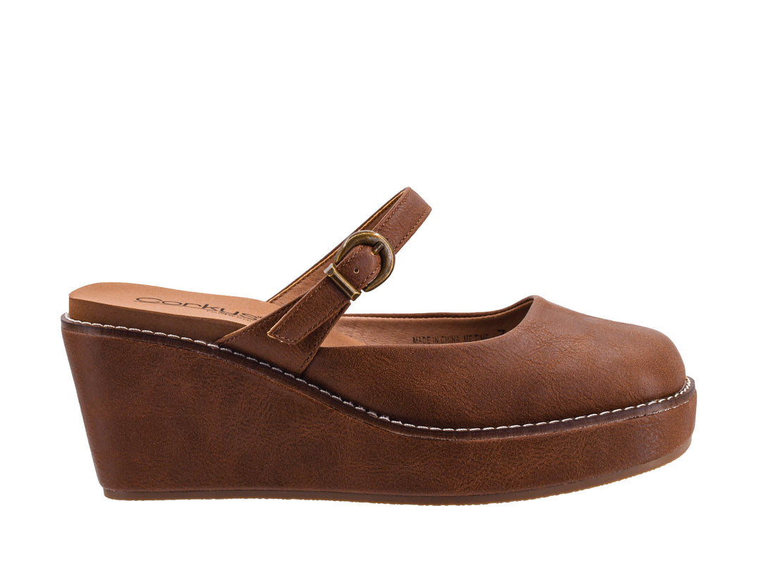BROWN ME TIME WEDGE