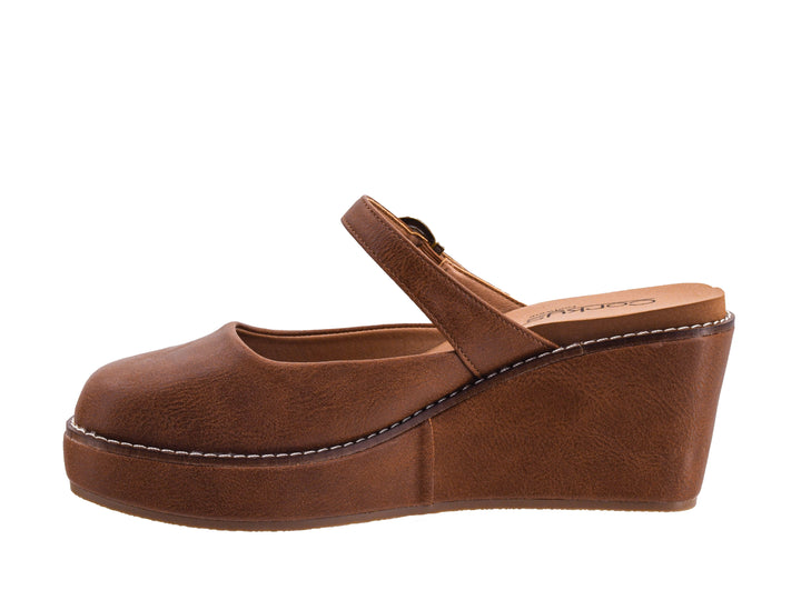 BROWN ME TIME WEDGE
