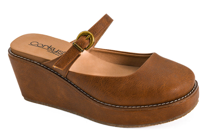 BROWN ME TIME WEDGE