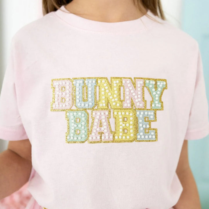 BUNNY BABE PATCH PINK TEE