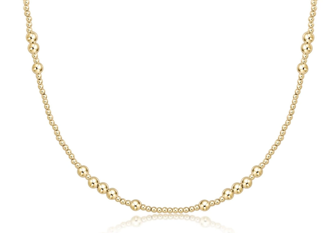 15" CHOKER HOPE UNWRITTEN - 4MM GOLD