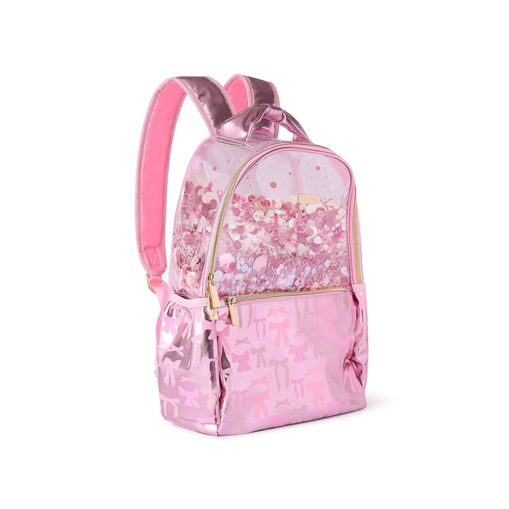PINK BOWS & CONFETTI BACKPACK