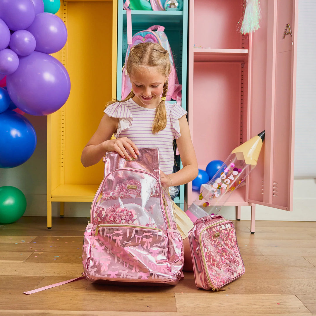 PINK BOWS & CONFETTI LUNCH BOX